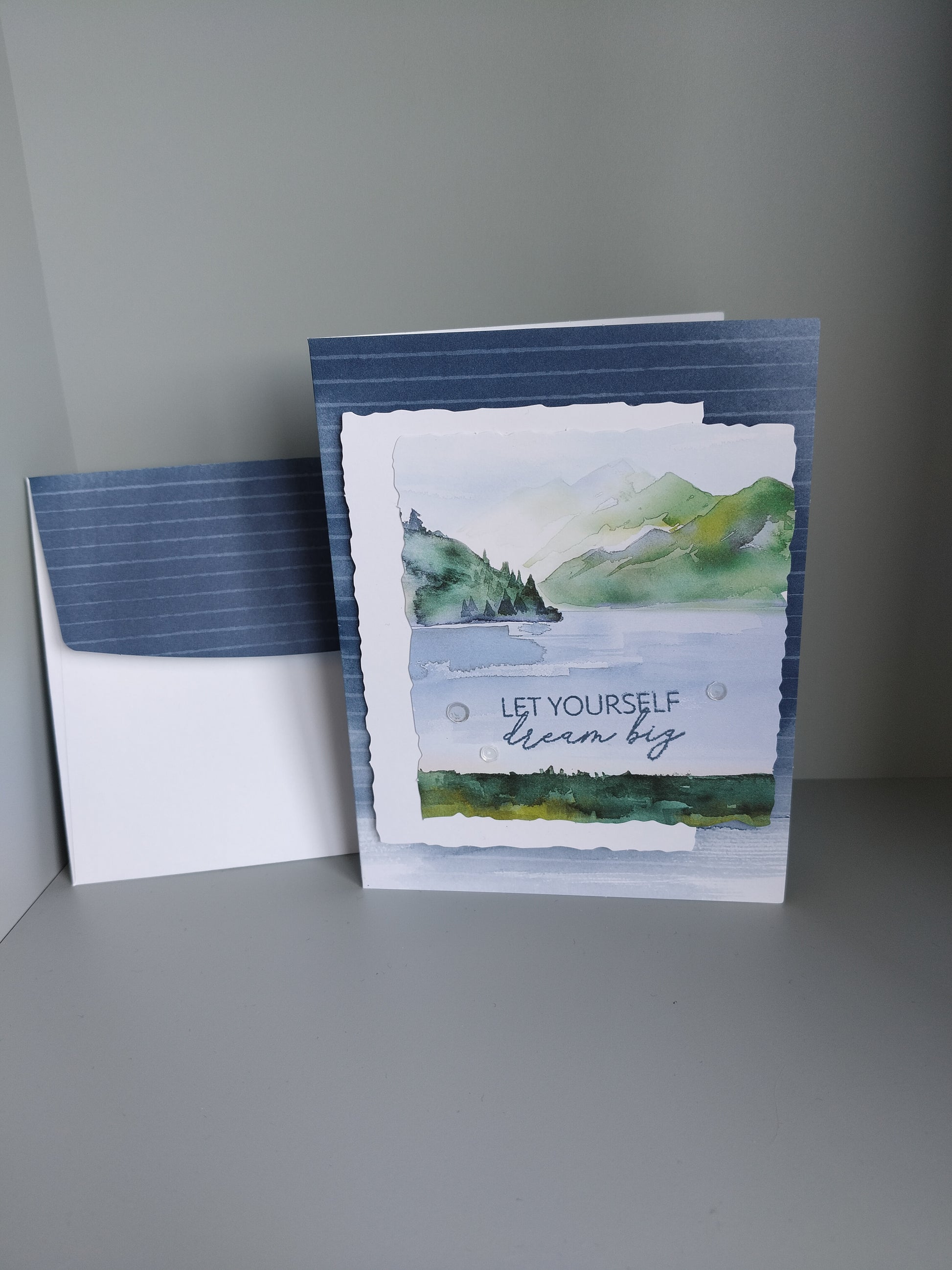 Wenskaart "let yourself dream big"