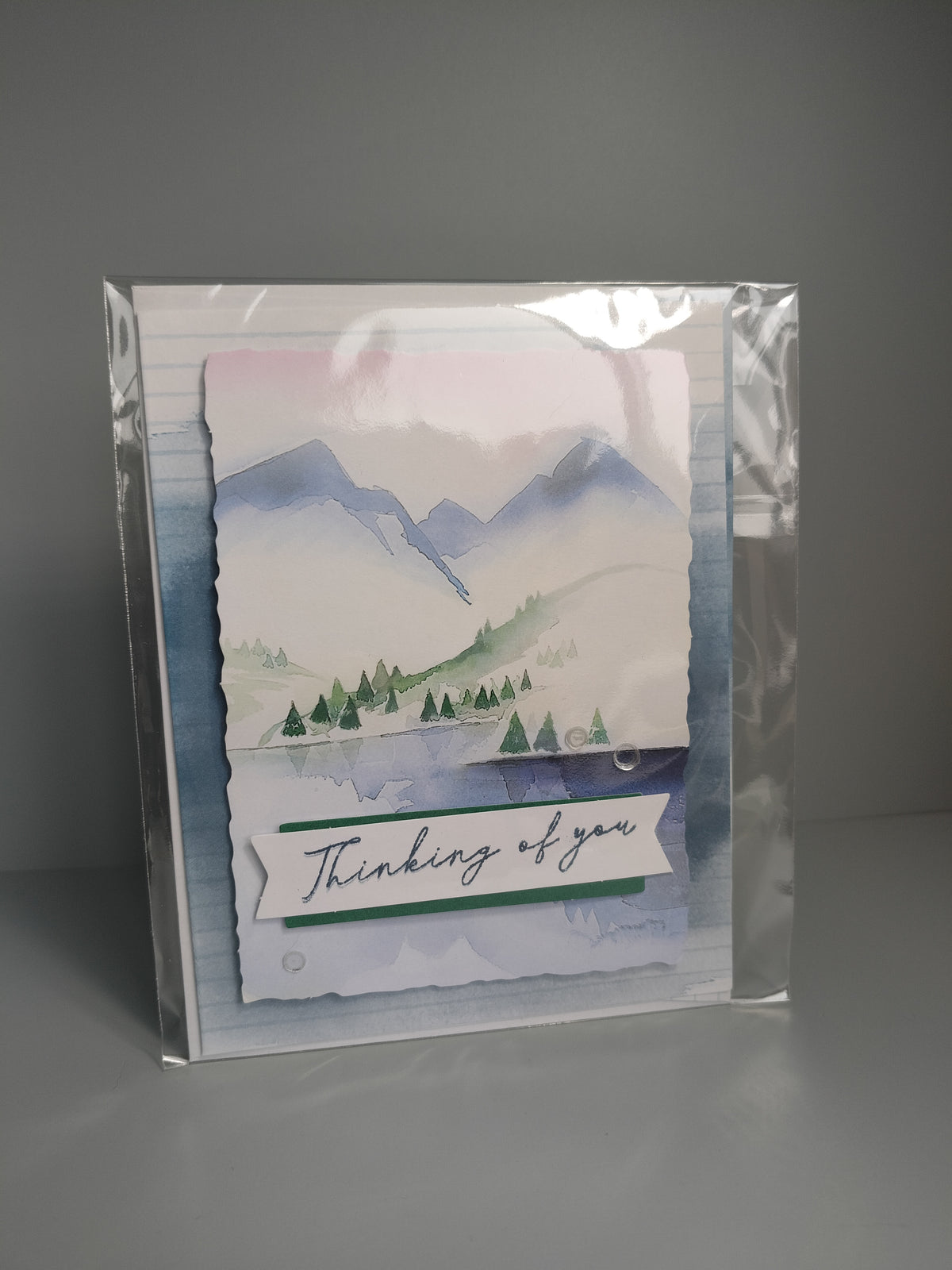 Wenskaart "thinking of you" met bijpassende envelop