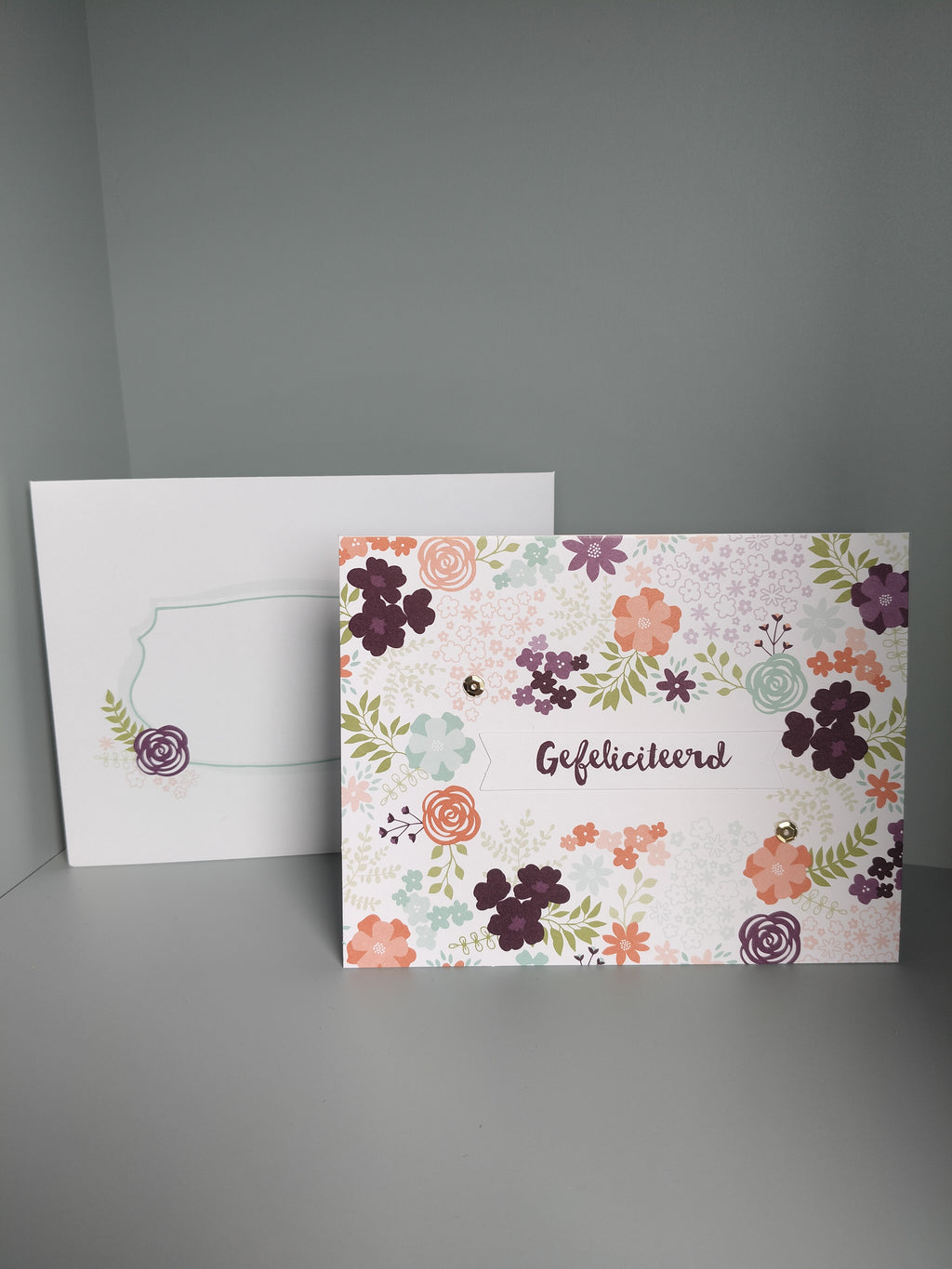 Wenskaart "Gefeliciteerd"