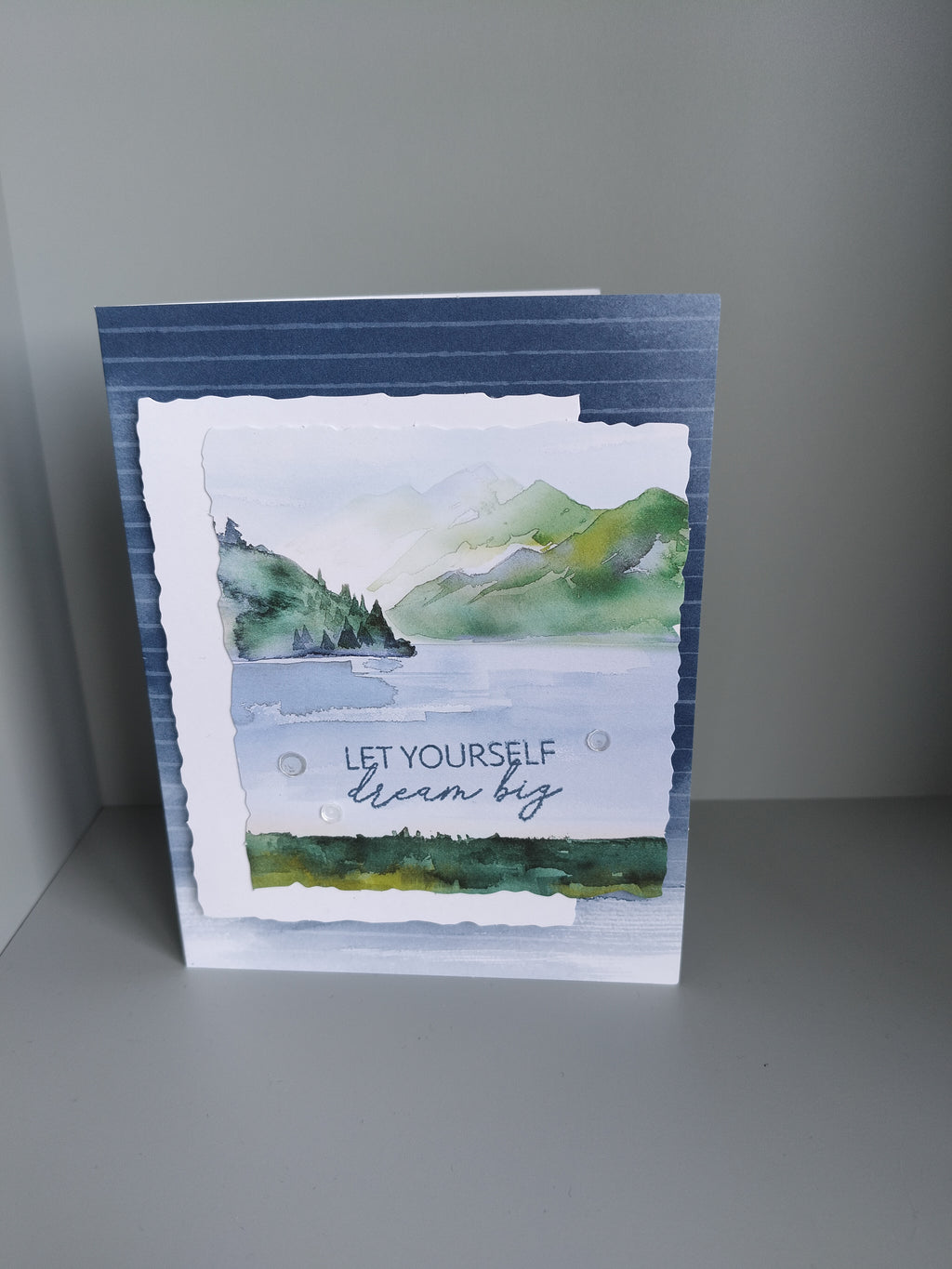 Wenskaart "let yourself dream big"