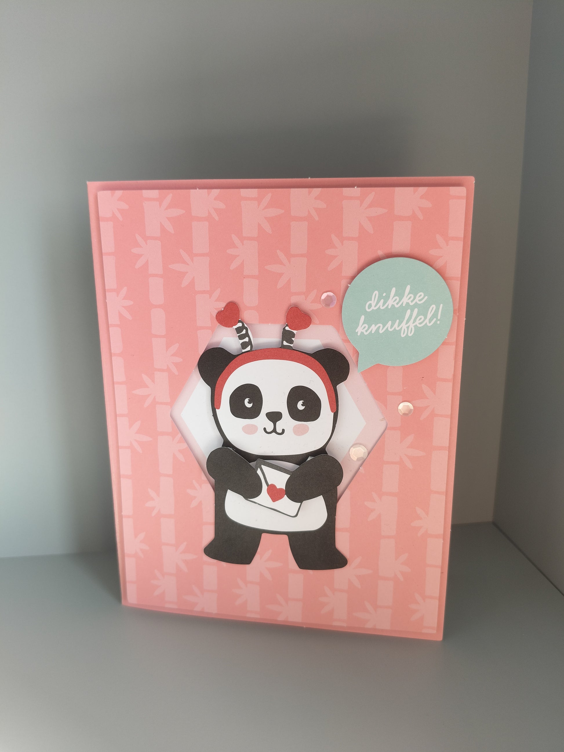 Wenskaart "dikke knuffel"