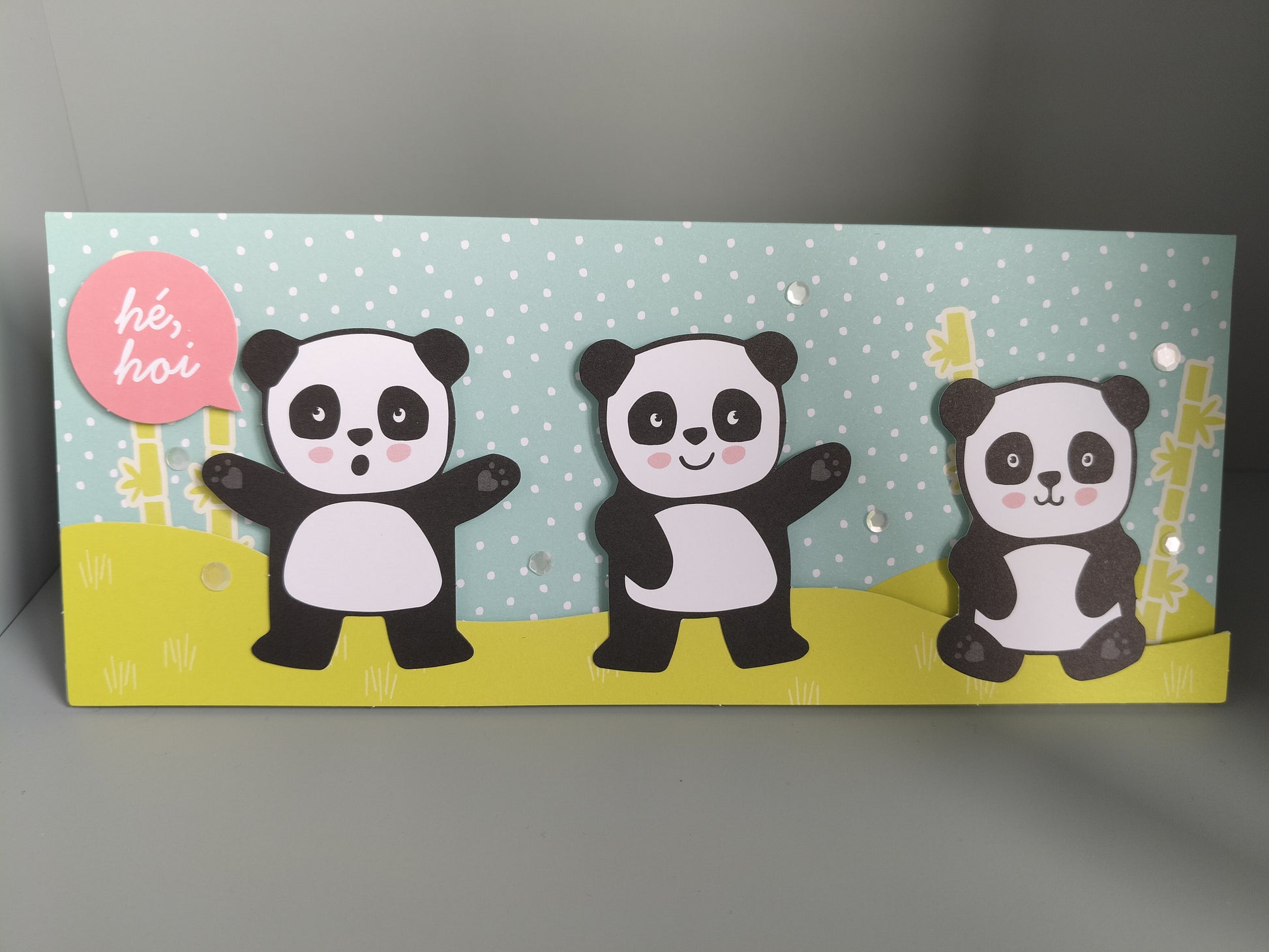 Wenskaart "hé, hoi"